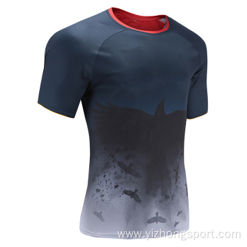 Mens Dry Fit Rugby Wear T Shirt